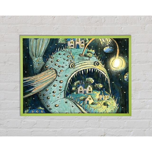 Duplantis The Angler Fish Town - Print Ophelia & Co. Size: 29.7cm H x 42cm W x 2cm D on Productcaster.