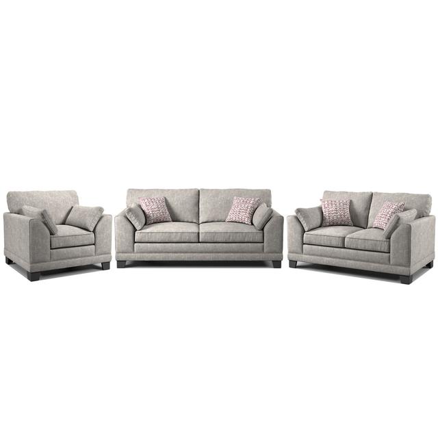 Atenas 3 - Piece Living Room Set Brayden Studio Upholstery Colour: Mist on Productcaster.