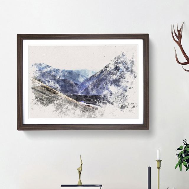 Trail in the Annapurna Circuit Nepal - Picture Frame Painting Print East Urban Home Frame Option: Walnut Framed, Size: 33cm H x 45cm W x 2cm D on Productcaster.