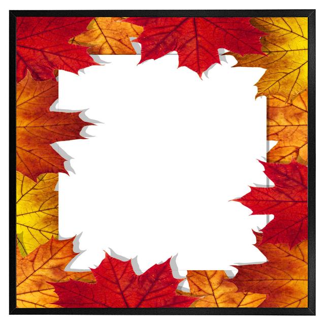 Ascutney Autumn Border - Single Picture Frame Print ClassicLiving Format: Black Framed, Size: 61cm H x 61cm W x 4cm D on Productcaster.