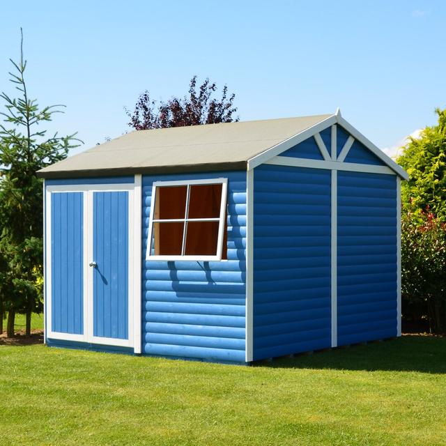 Mammoth 12 Ft. W x 12 Ft. D Workshop Shed Shire GB Installation Included: No on Productcaster.