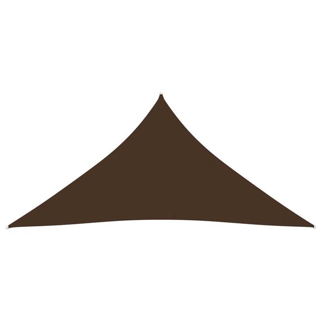 Antwanette 4.9m x 3.5m Triangle Shade Sail Dakota Fields Colour: Brown, Size: 4.5m x 4.5m on Productcaster.