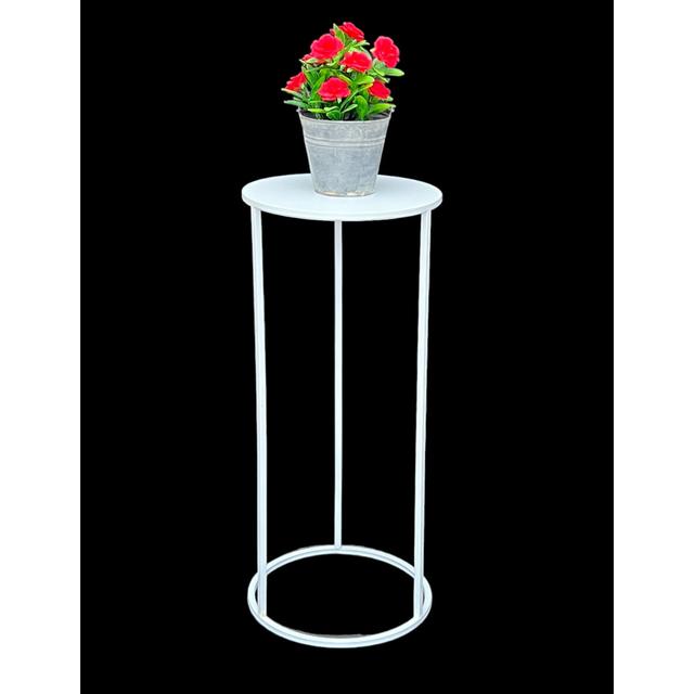 Beckfield Plant Stand Fairmont Park Colour: White, Size: 70cm H x 30cm L x 30cm D. on Productcaster.