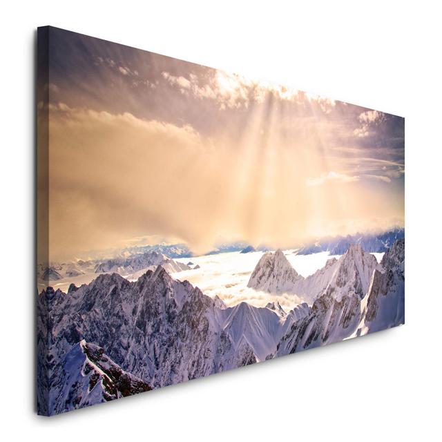 Leinwandbild Blick von der Zugspitze East Urban Home on Productcaster.