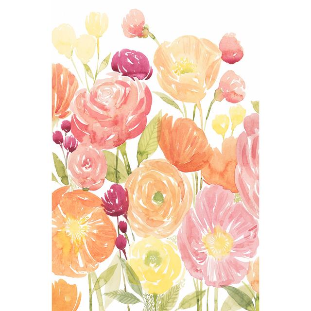 Pastel Petals I - Wrapped Canvas Art Prints Rosalind Wheeler Size: 30cm H x 20cm W x 3.8cm D on Productcaster.