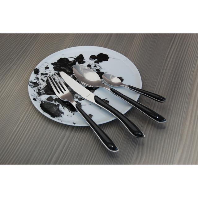 Stainless Steel Dinner Spoon (Set of 12) Amefa Colour: Black on Productcaster.