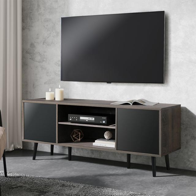 Eaman TV Stand for TVs up to 60" Blue Elephant Colour: Black/Brown on Productcaster.