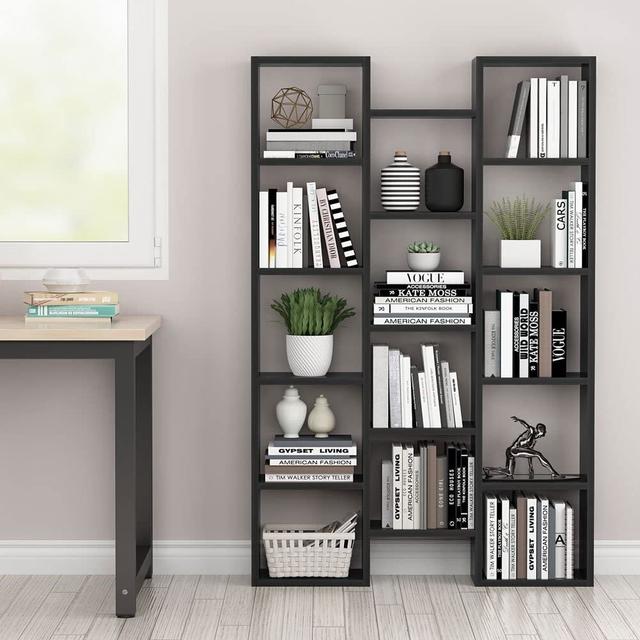 Simen Bookcase Blue Elephant Colour: Black on Productcaster.