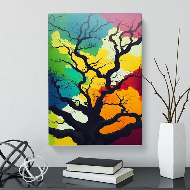 CAN-V0523-1594X Oak Tree In Colour Vol.2 - Wrapped Canvas Print Marlow Home Co. Size: 50cm H x 35cm W x 3cm D on Productcaster.