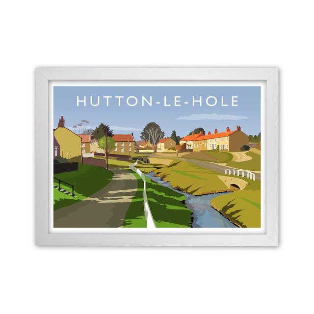 Hutton-le-Hole by Richard O'Neill - Print Corrigan Studio Format: White Framed, Size: 34cm H x 46cm W x 3cm D on Productcaster.