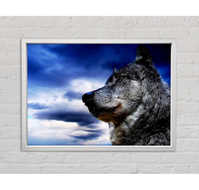 Wolf Skies - Single Picture Frame Print on Canvas Bright Star Size: 100cm H x 141.4cm W x 3.3cm D on Productcaster.