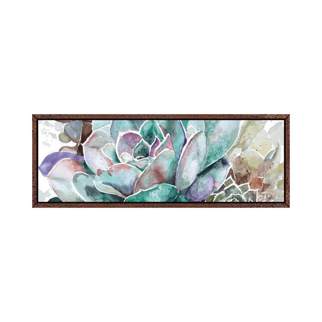 Desert Flower by Patricia Pinto - Floater Frame Panoramic Gallery-Wrapped Canvas Giclée on Canvas Bloomsbury Market Frame Colour: Classic Wood, Size: on Productcaster.