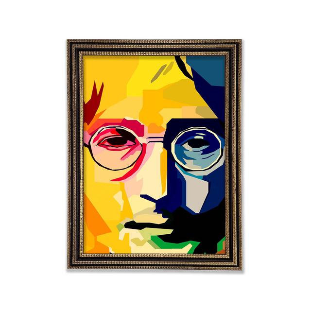 John Lennon Colours Framed Print Ebern Designs Size: 29.1cm H x 42cm W on Productcaster.