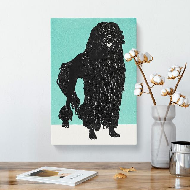 Poodle by Moriz Jung - Wrapped Canvas Painting East Urban Home Size: 50cm H x 35cm W x 3cm D on Productcaster.