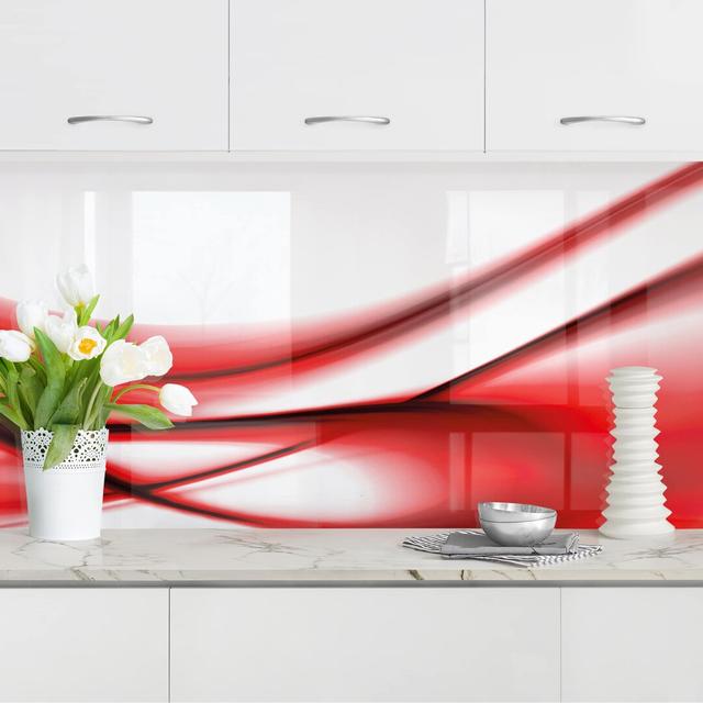 10***Kitchen Backsplash - Touch Perspections Farbe: Rot on Productcaster.