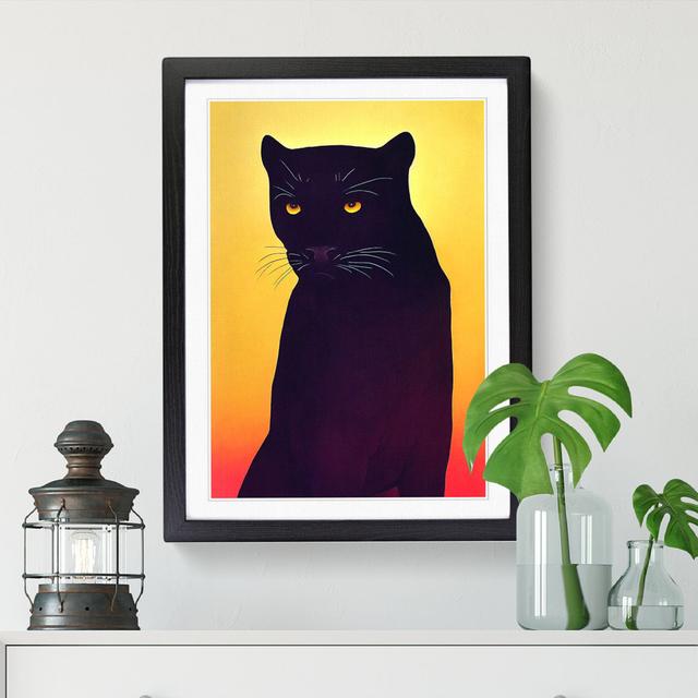 Panther Impressionism Vol.2 - Print World Menagerie Frame Option: Black, Size: 64cm H x 46cm W x 2cm D on Productcaster.