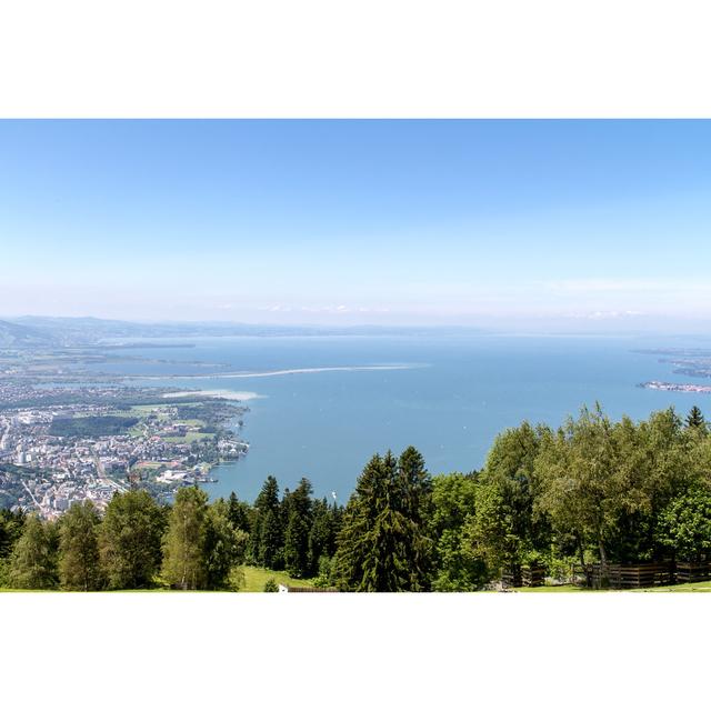 View From Pfaender Mountain by Donstock - Wrapped Canvas Print Alpen Home Size: 61cm H x 91cm W on Productcaster.