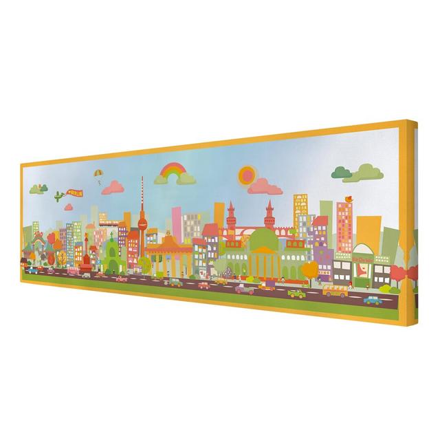 Berlin, Berlin! - Wrapped Canvas Graphic Art Print East Urban Home Size: 200cm L x 70cm W on Productcaster.