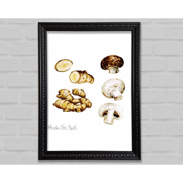 Mushrooms And Ginger - Single Picture Frame Art Prints August Grove Size: 118.9cm H x 84.1cm W on Productcaster.