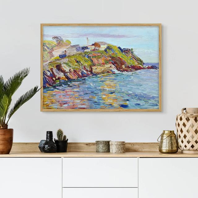 Rapallo Bay by Wassily Kandinsky - Picture Frame Graphic Art Rosalind Wheeler Size: 30cm H x 40cm W x 2cm D, Frame Option: Brown Framed on Productcaster.