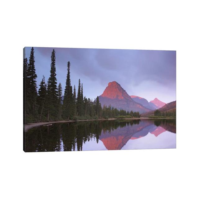 Mount Sinopah Reflected in Two Medicine Lake, Glacier National Park, Montana by Tim Fitzharris - Wrapped Canvas Photograph Alpen Home Size: 30.48cm H on Productcaster.