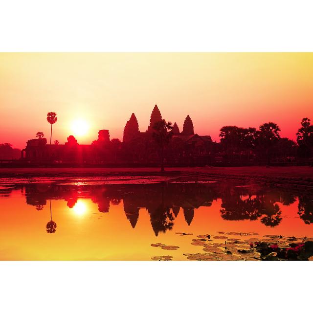 Angkor Wat Sunrise At Siem Reap. Cambodia Ebern Designs Size: 61cm H x 91cm W on Productcaster.