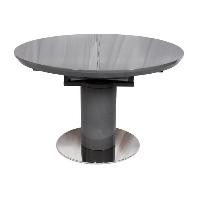 Bence Pedestal Dining Table Ivy Bronx Colour: Grey on Productcaster.