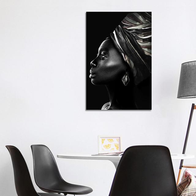 African Luxury in Black and White by Danilo De Alexandria - Wrapped Canvas Photograph World Menagerie Size: 101.6cm H x 66.04cm W x 3.81cm D on Productcaster.