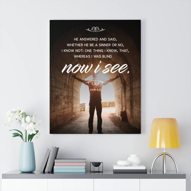 Now I See - Wrapped Canvas Typography Blue Elephant Size: 61cm H x 46cm W on Productcaster.