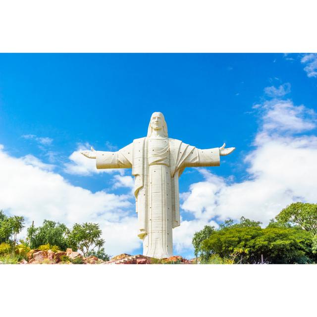 World Largest Jesus Christ Statue in Cochabamba - Wrapped Canvas Photograph 17 Stories Size: 51cm H x 76cm W x 3.8cm D on Productcaster.