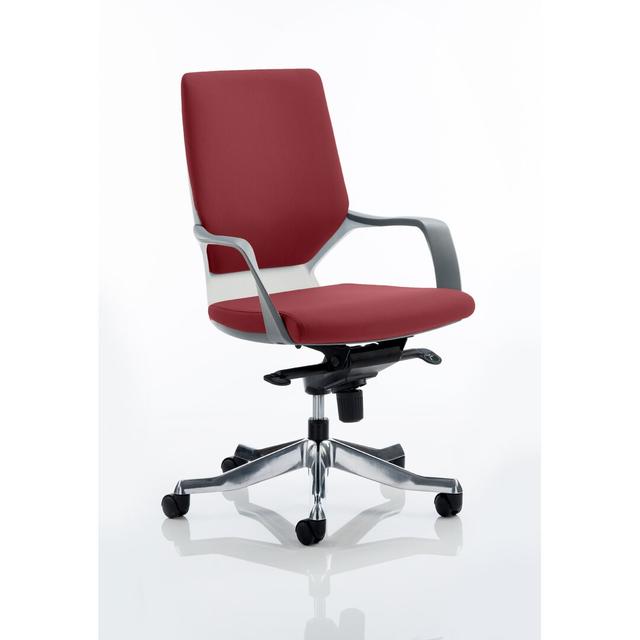 Polyester Blend Office Chair Ebern Designs Colour: Chilli/White on Productcaster.