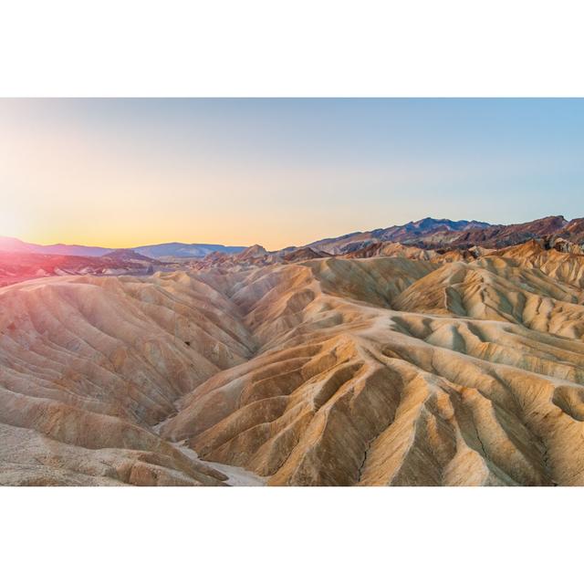 Zabriskie Point Badlands At Sunrise, Death Valley Union Rustic Size: 61cm H x 91cm W x 3.8cm D on Productcaster.