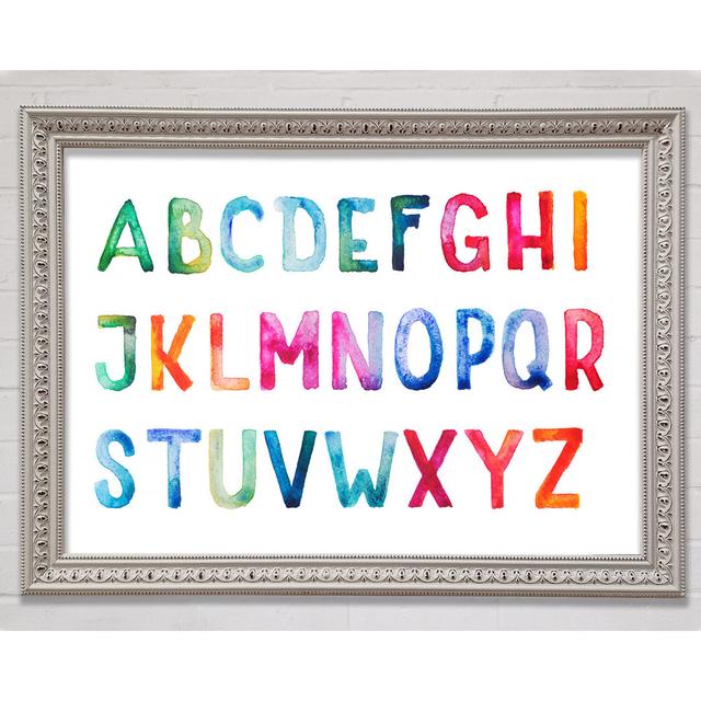 Rainbow Alphabet Framed Print Bright Star Size: 59.7cm H x 84.1cm W x 3cm D on Productcaster.