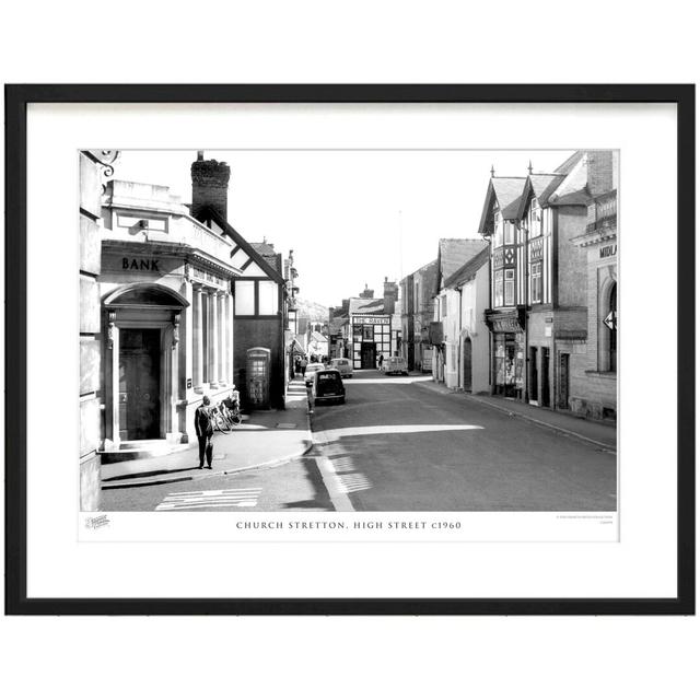 'Church Stretton, High Street C1960' by Francis Frith - Picture Frame Photograph Print on Paper The Francis Frith Collection Size: 28cm H x 36cm W x 2 on Productcaster.