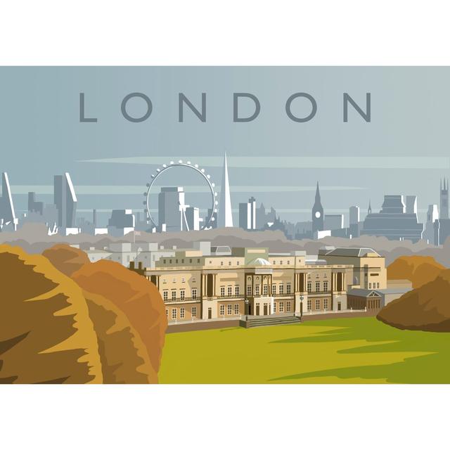 'London 4' Graphic Art East Urban Home Format: No Frame, Size: 40 cm H x 50 cm W x 1 cm D on Productcaster.