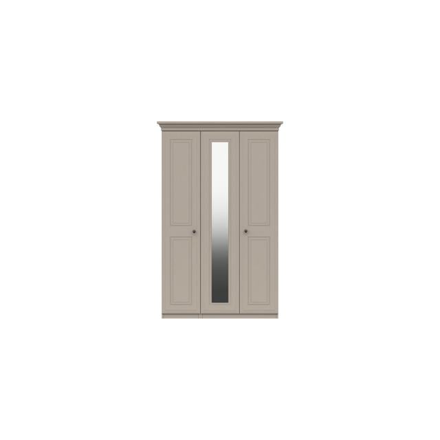 Warminster 3 Door Manufactured Wood Wardrobe August Grove Finish: Fired Earth on Productcaster.