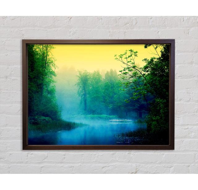 Lake In The Mist Framed Print Bright Star Size: 84.1cm H x 118.9cm W on Productcaster.