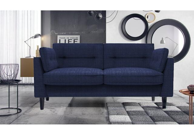 2-Sitzer Sofa Callier ModernMoments Polsterfarbe: Navyblau on Productcaster.