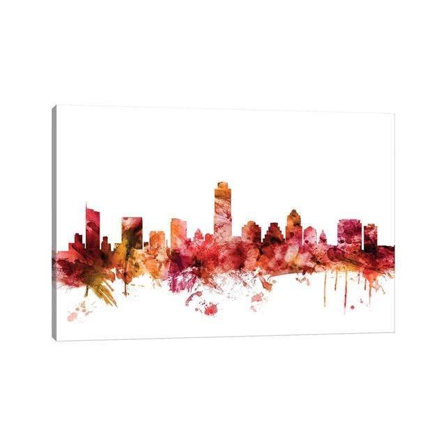 Abu Dhabi, UAE Skyline by Michael Tompsett - Wrapped Canvas Art Prints Latitude Run Size: 45.72cm H x 66.04cm W x 1.91cm D on Productcaster.