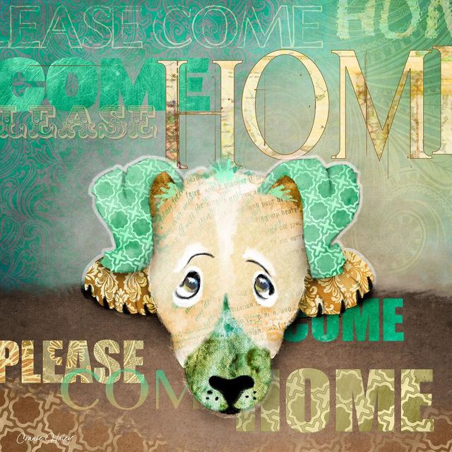 'Sad Dog' by Connie Haley Graphic Art Wrapped on Canvas East Urban Home Size: 122cm H x 122cm W x 3.81cm D on Productcaster.