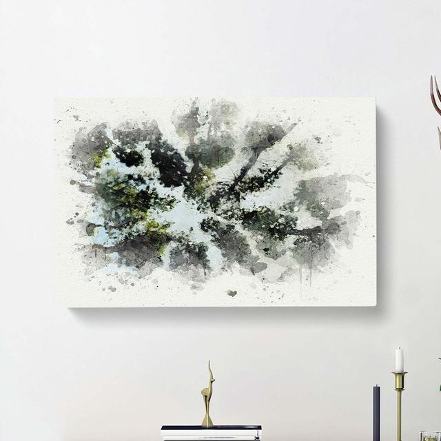 Tree Tops In Abstract - Wrapped Canvas Print East Urban Home Size: 40cm H x 60cm W x 3cm D on Productcaster.