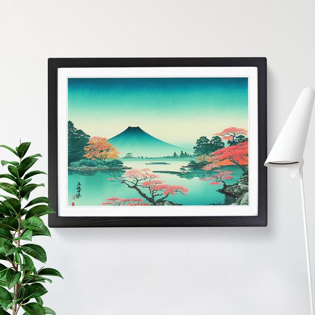 Traditional Japanese Mountains Vol.5 - Single Picture Frame Print Alpen Home Frame Colour: Black Framed, Size: 46cm H x 64cm W x 2cm D on Productcaster.