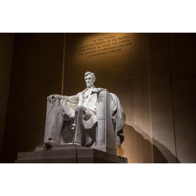 Abraham Lincoln Statue by Ymn - Wrapped Canvas Photograph Latitude Run Size: 30cm H x 46cm W on Productcaster.