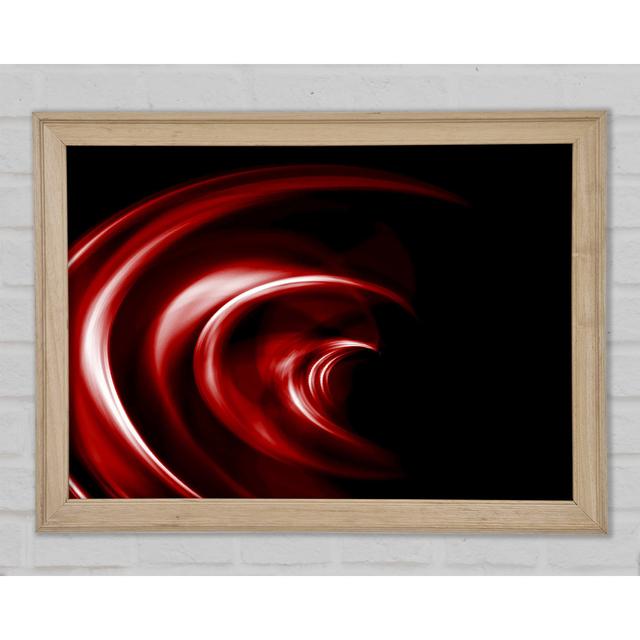 Helter-Skelter Deep Red Framed Print Ivy Bronx Size: 21cm H x 29.7cm W on Productcaster.