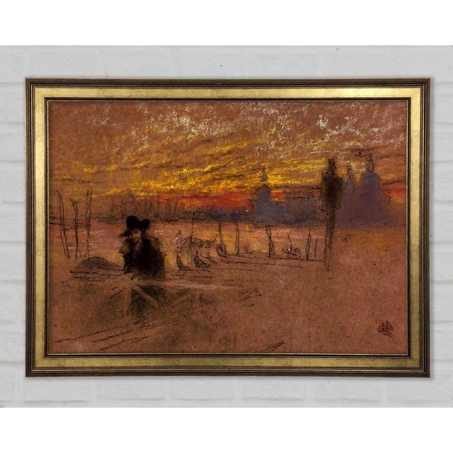 Whistler Sunset Rot und Gold - Einzelner Bilderrahmen Kunstdrucke Rosalind Wheeler Größe: 29,7 cm H x 42 cm B x 1,5 cm T on Productcaster.