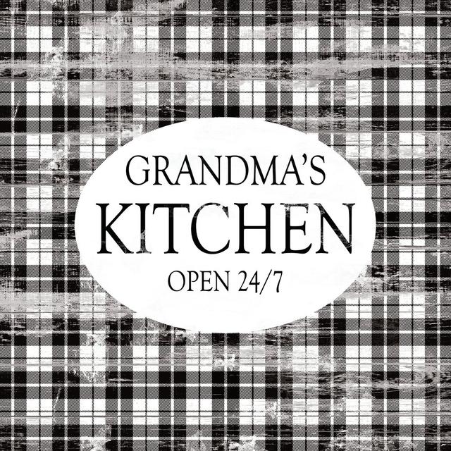 Grandmas Kitchen Distressed Plaid Large Happy Larry Size: 51cm H x 51cm W on Productcaster.