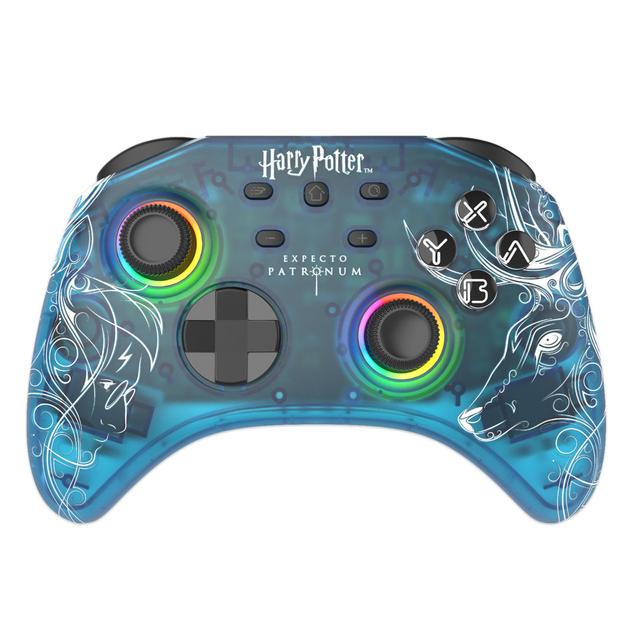 Harry Potter Crystal Blue Patronus LED RGB Nintendo Switch Wireless Controller Dajaun Metro Lane on Productcaster.