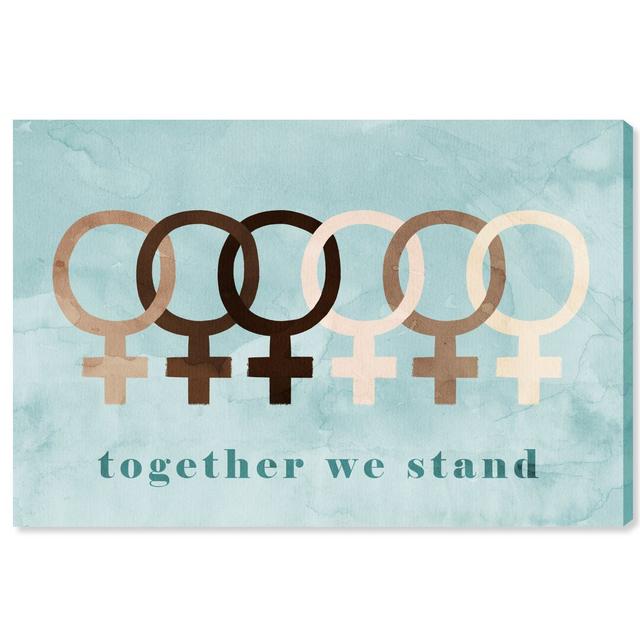 'Together We Stand' Textual Art on Wrapped Canvas Oliver Gal Size: 51cm H x 76cm W on Productcaster.