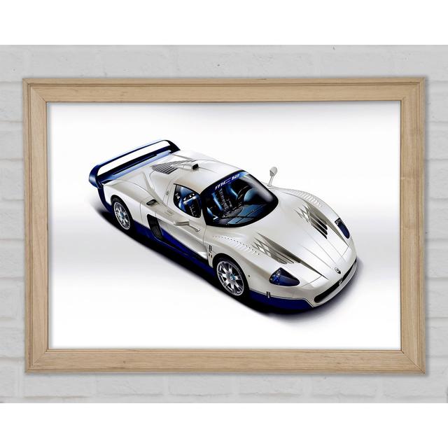 Maserati Racing Machine - Single Picture Frame Art Prints Ebern Designs Size: 59.7cm H x 84.1cm W x 1.5cm D on Productcaster.