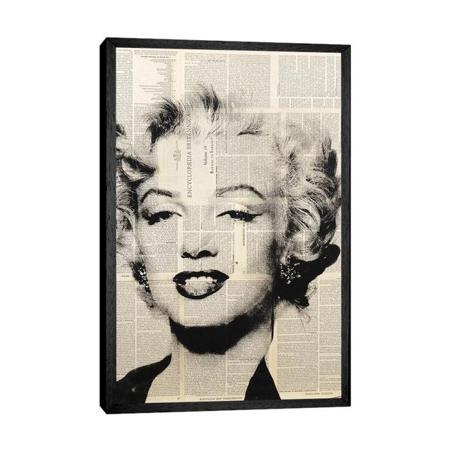 Marilyn Monroe (1) - Print on Canvas Ebern Designs Format: Black Framed, Size: 101.6cm H x 66.04cm W x 3.81cm D on Productcaster.